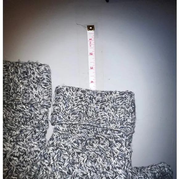 Express Tricot Sweater Large Angora Wool Blend Diamond Mock Neck Hand-knitted - Picture 5 of 8